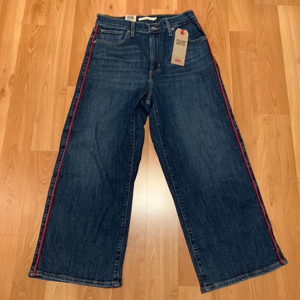 levi’s mile high cropped jeans